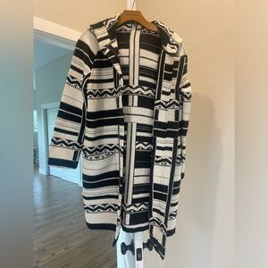 Capulet black and white geometric print jacket size XS